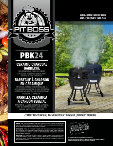 Manual de uso Pit Boss PBK24 Barbacoa