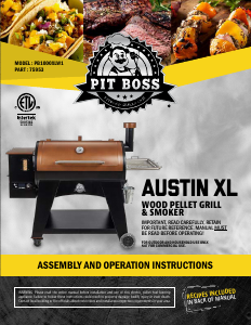 Manual Pit Boss Austin XL Barbecue