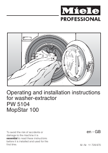 Manual Miele PW 5104 MopStar 100 Washing Machine