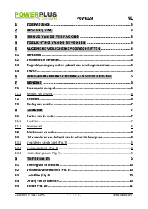 Handleiding Powerplus POW6129 Heggenschaar