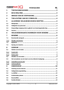 Handleiding Powerplus POWXQG3050 Heggenschaar