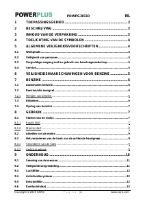 Handleiding Powerplus POWPG30110 Heggenschaar