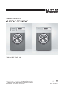 Manual Miele PW 5134 MOPSTAR 130 Washing Machine