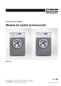 Manual Miele PW 5136 EL Mașină de spălat