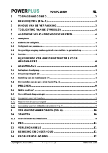 Handleiding Powerplus POWPG10260 Grasmaaier