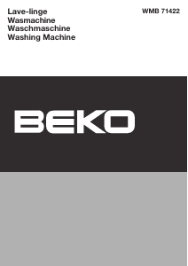 Manual BEKO WMB 71422 Washing Machine