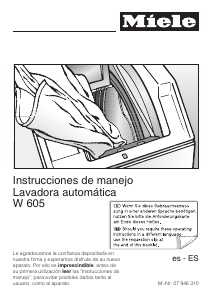 Manual de uso Miele PW 6055 Vario Lavadora