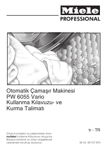 Kullanım kılavuzu Miele PW 6055 Vario Çamaşır makinesi