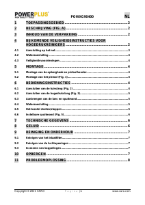 Handleiding Powerplus POWXG90400 Hogedrukreiniger