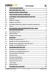 Handleiding Powerplus POWXG90500 Hogedrukreiniger