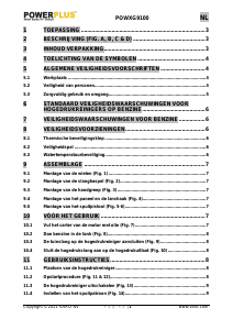Handleiding Powerplus POWXG9100 Hogedrukreiniger
