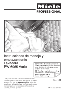 Manual de uso Miele PW 6065 Vario Lavadora