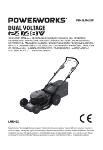 Kullanım kılavuzu Powerworks PD48LM46SP Çim biçme makinesi