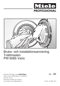 Bruksanvisning Miele PW 6065 Vario Tvättmaskin
