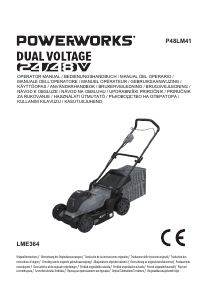 Kullanım kılavuzu Powerworks P48LM41 Çim biçme makinesi