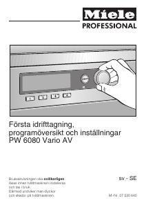 Bruksanvisning Miele PW 6080 Vario Tvättmaskin