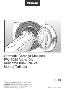 Kullanım kılavuzu Miele PW 6080 Vario Çamaşır makinesi