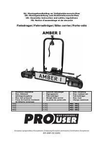 Mode d’emploi Pro User Amber I Porte-vélo