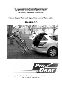 Mode d’emploi Pro User Smaragd Porte-vélo