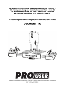 Manual Pro User Diamant TG Bicycle Carrier