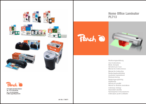 Manual de uso Peach PL713 Plastificadora