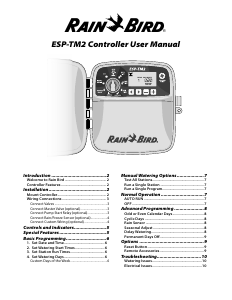 Handleiding Rainbird ESP-TM2 Besproeiingscomputer