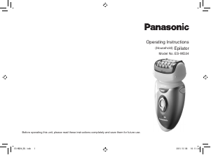 Bedienungsanleitung Panasonic ES-WD24 Epilierer