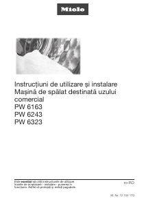 Manual Miele PW 6163 Mașină de spălat