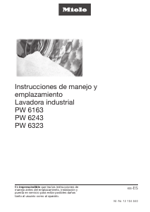 Manual de uso Miele PW 6163 Lavadora