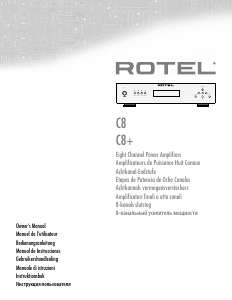 Handleiding Rotel C8 Versterker