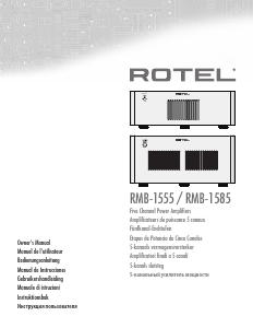 Manual Rotel RMB-1555 Amplifier