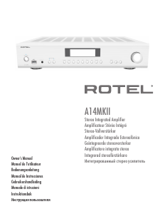 Manual Rotel A14MKII Amplifier