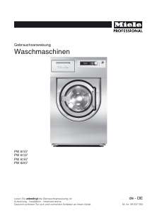 Bedienungsanleitung Miele PW 6167 Waschmaschine