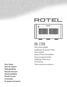 Manual Rotel RB-1590 Amplifier