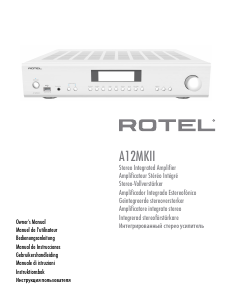 Manual Rotel A12MKII Amplifier