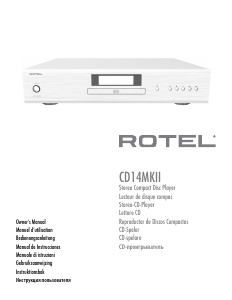 Manual Rotel CD14MKII CD Player