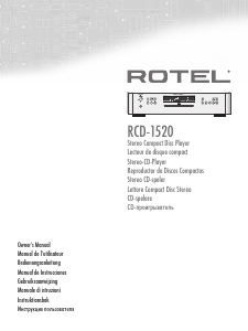 Manual Rotel RCD-1520 CD Player