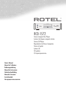 Mode d’emploi Rotel RCD-1572 Lecteur CD