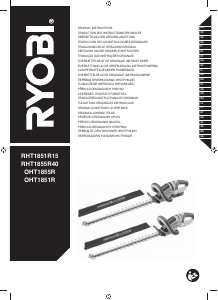 Instrukcja Ryobi RHT1855R40F Nożyce do żywopłotu