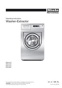 Manual Miele PW 6207 Washing Machine