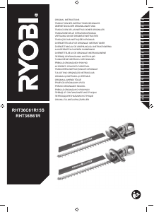 Посібник Ryobi RHT36B61R Кущоріз