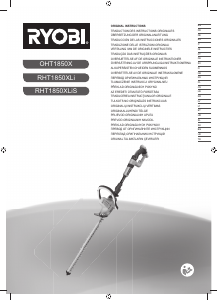 Manual Ryobi RHT1850XLi Trimmer de gard viu