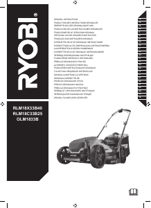 Vadovas Ryobi RLM18X33B40 Vejapjovė