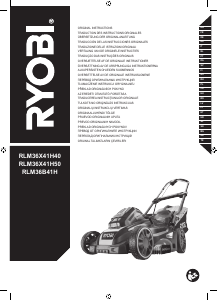 Manual de uso Ryobi RLM36X41H50 Cortacésped