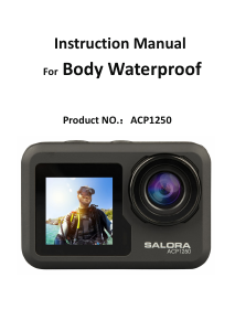 Manual Salora ACP1250 Action Camera