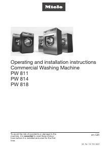 Manual Miele PW 811 EL SOM WEK MF Washing Machine