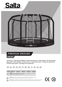 Käyttöohje Salta 5855 Premium Ground Trampoliini