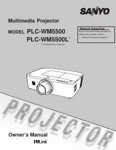 Manual Sanyo PLC-WM5500L Projector