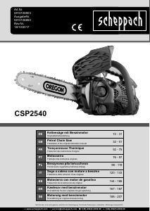 Manual Scheppach CSP2540 Chainsaw