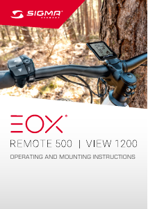 Manual Sigma EOX View 1200 Cycling Computer